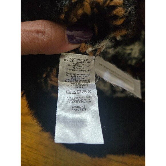 Ann Taylor Fair Isle Cropped Cardigan Sweater Womens Size Medium - Picture 3 of 7